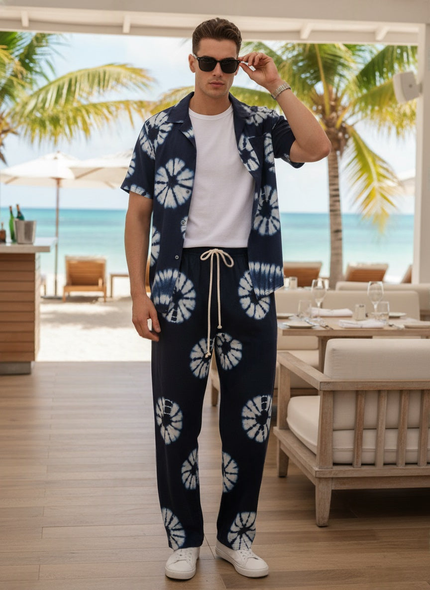 Long Trouser Set Indigo