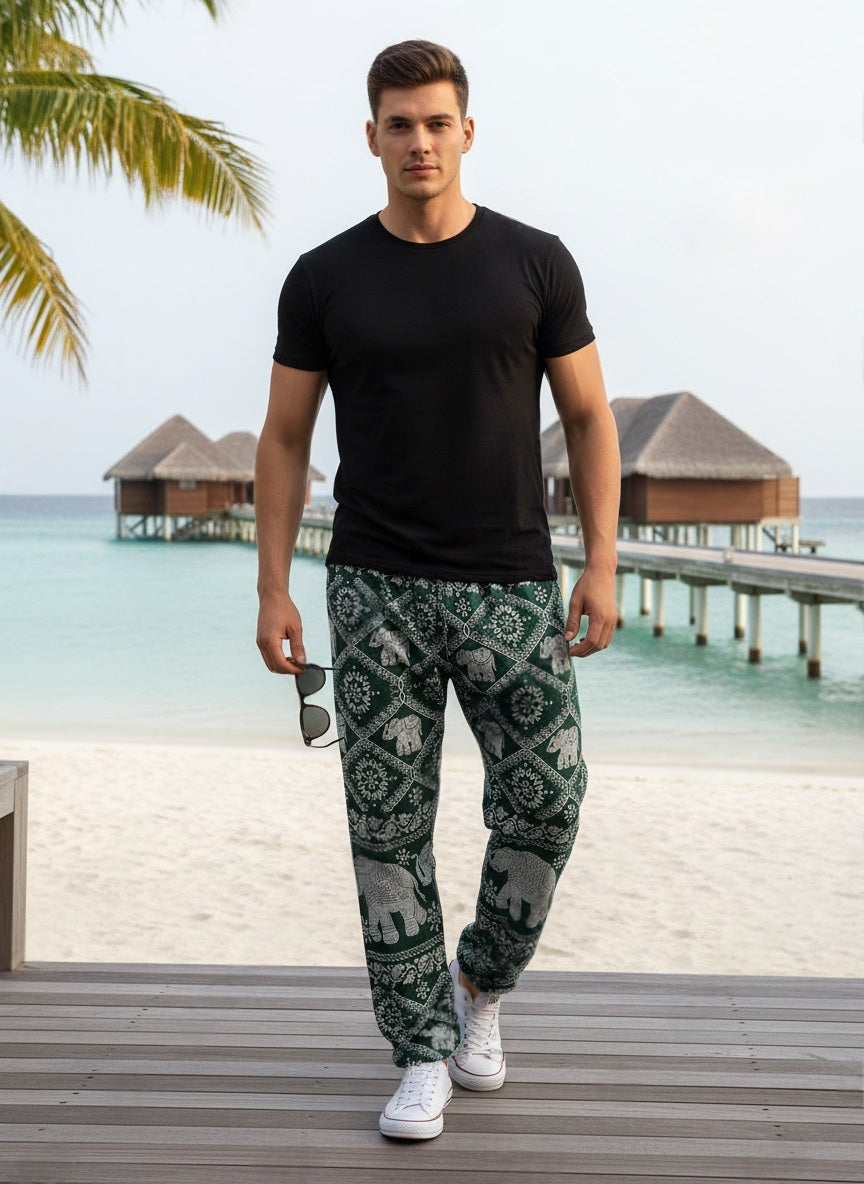 Elephant Pants Men Green