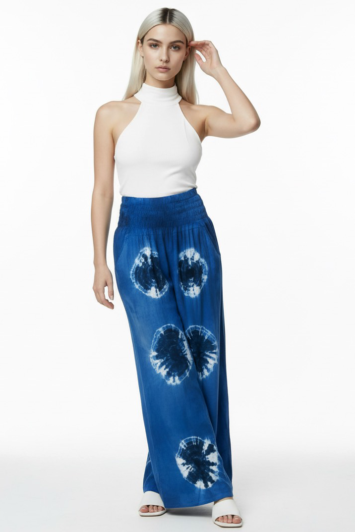 Indigo Boho Pants Splash