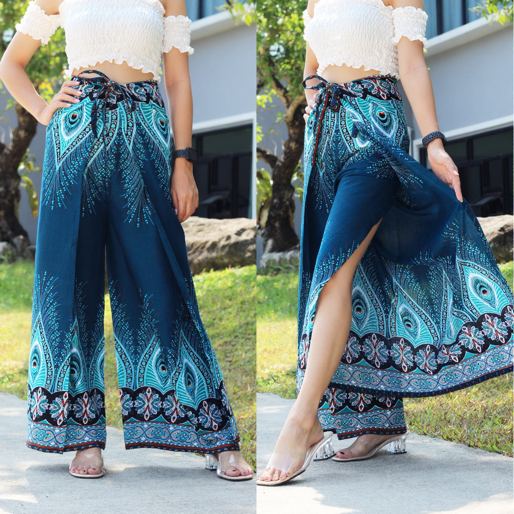 Palazzo Pants Peacock