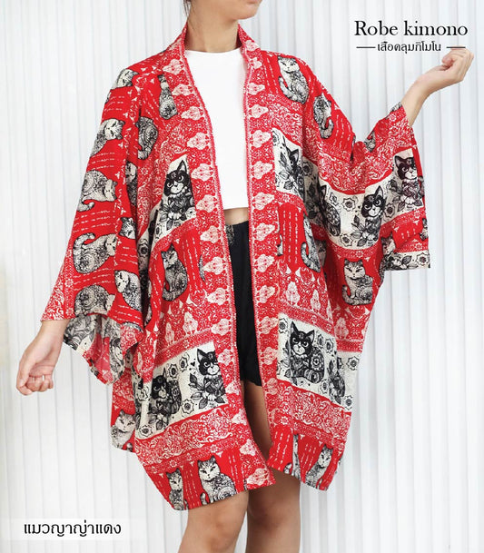 Kimono Black Cat