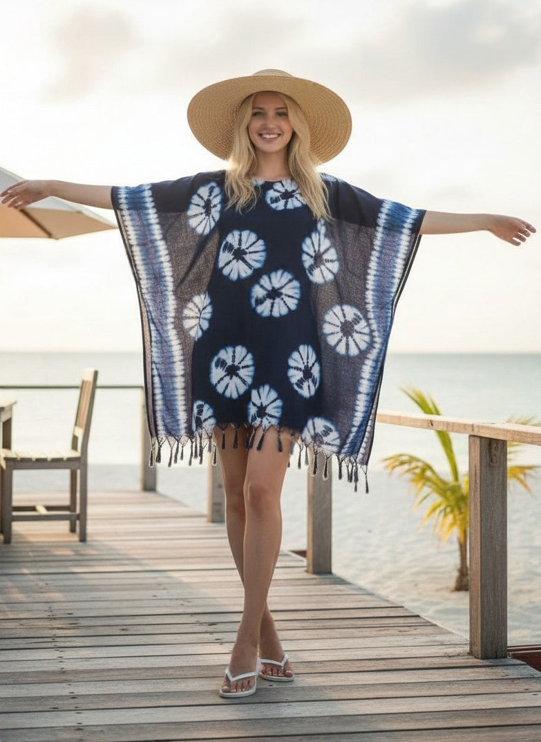 Boho Poncho Tie-Dye