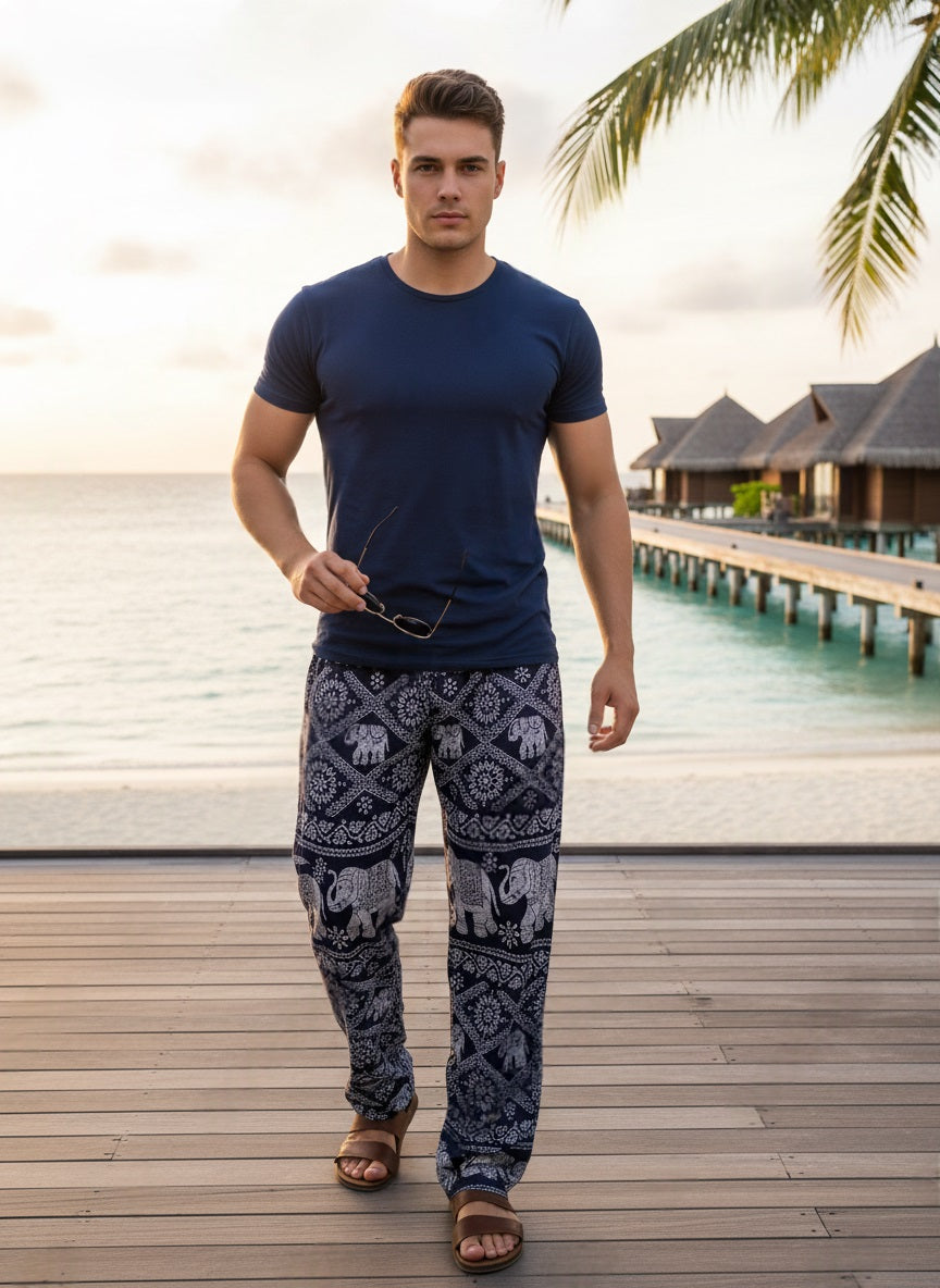 Elephant Pants Men Navy