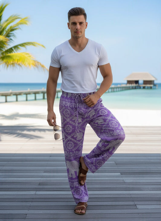 Elephant Pants Men Lilac