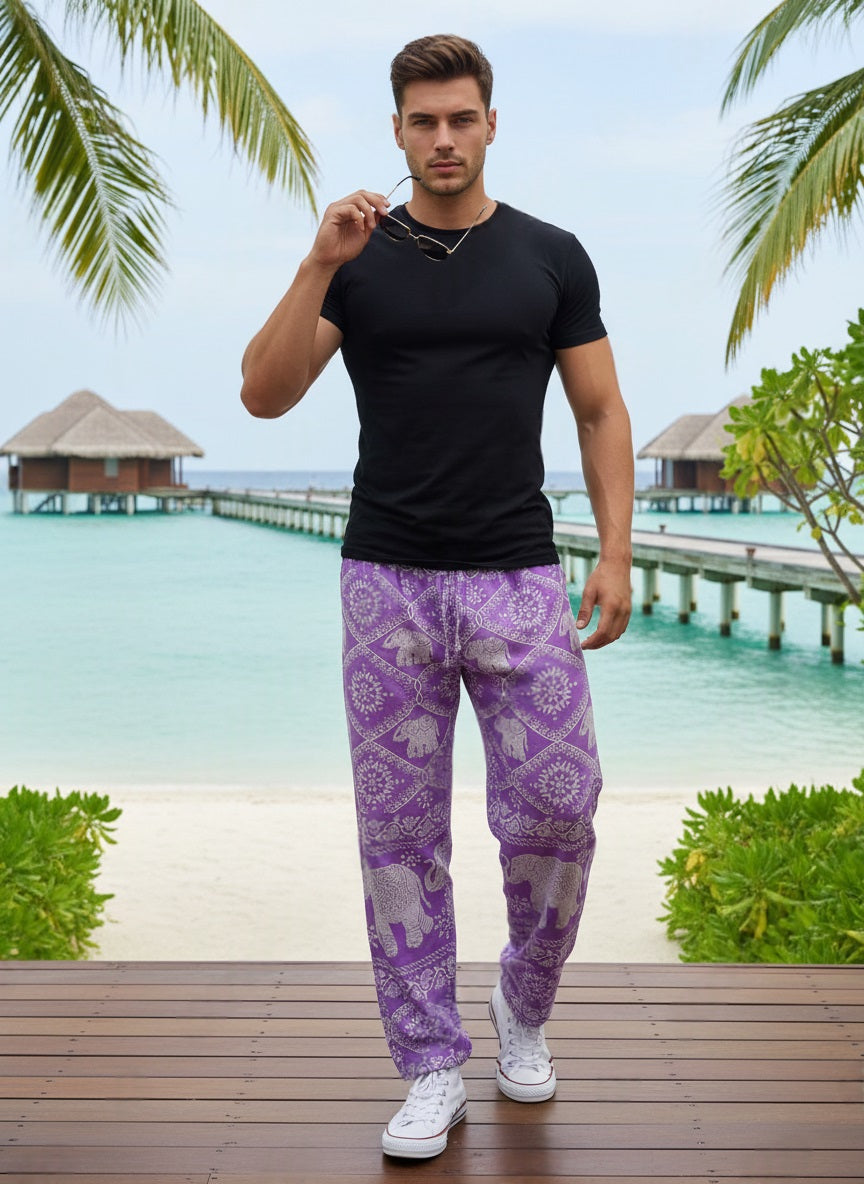 Elephant Pants Men Lilac