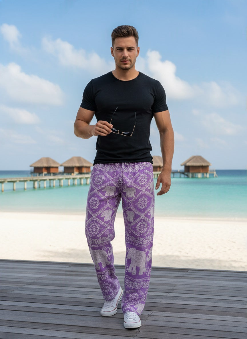 Elephant Pants Men Lilac