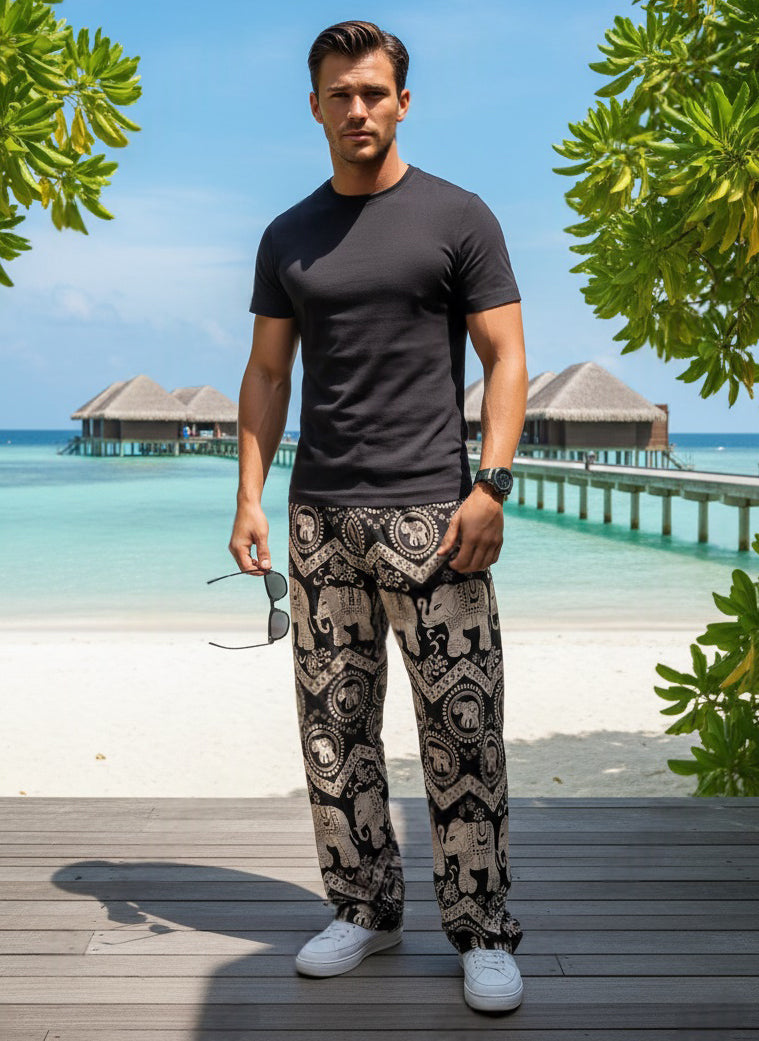 Elephant Pants Men Beige