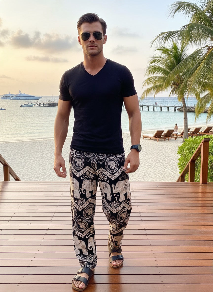 Elephant Pants Men Beige