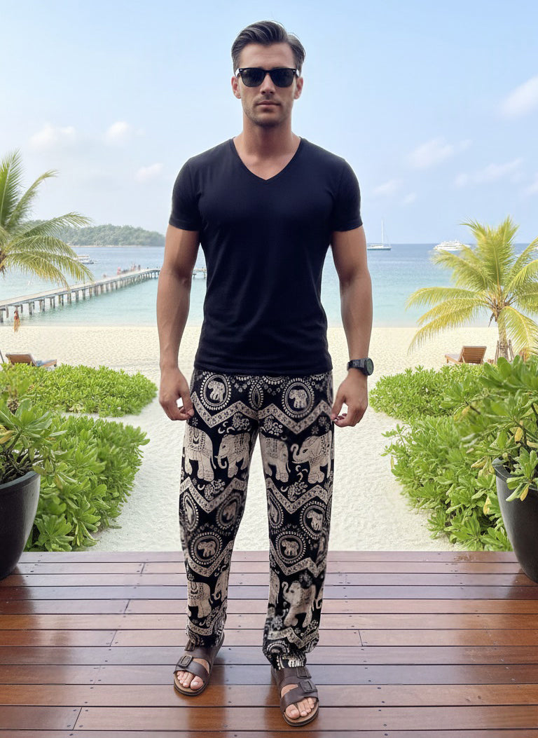 Elephant Pants Men Beige