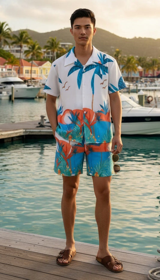 Shorts Set Palm Tree