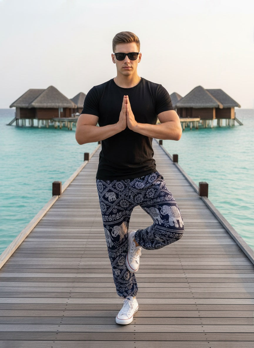 Elephant Pants Men Blue