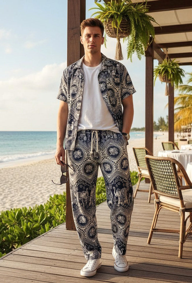 Long Trouser Set Elephant