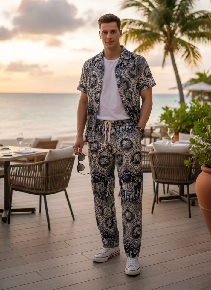 Long Trouser Set Elephant