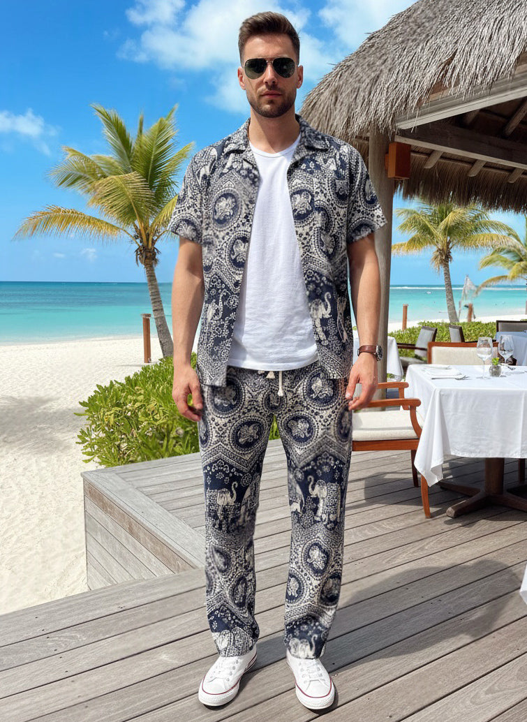 Long Trouser Set Elephant