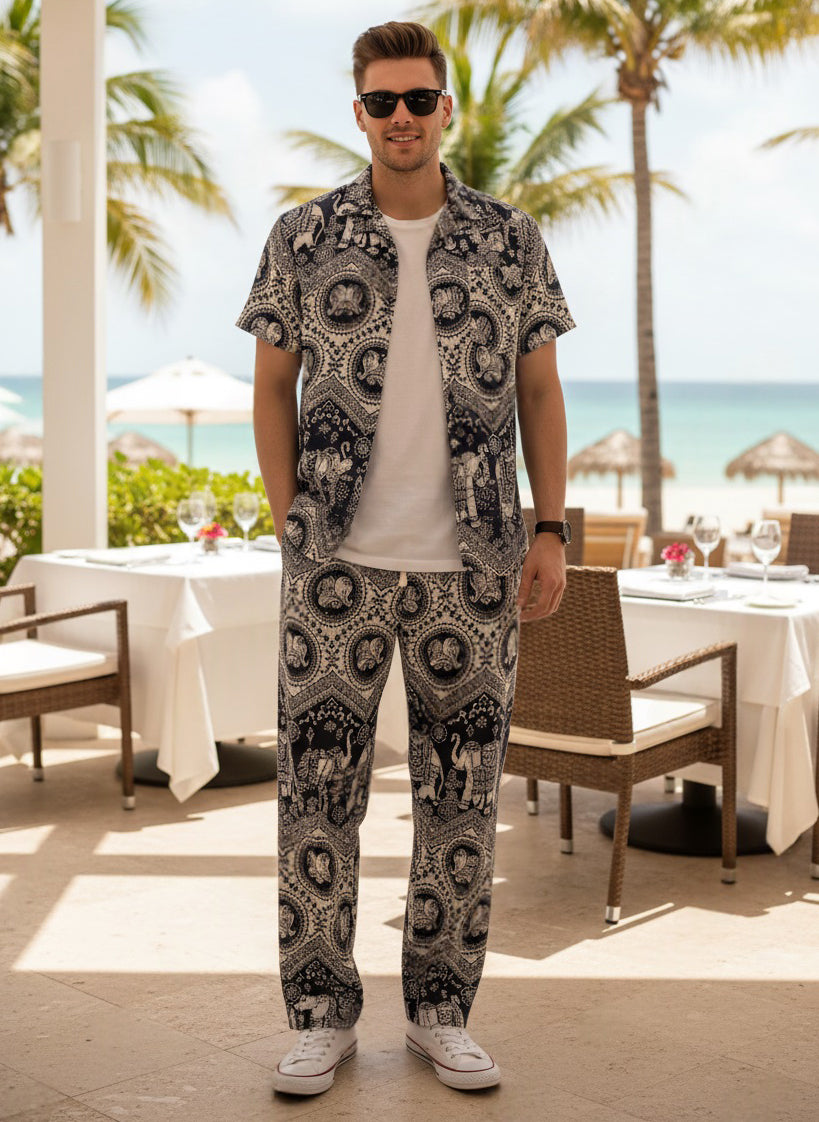 Long Trouser Set Elephant