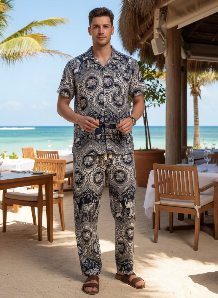 Long Trouser Set Elephant