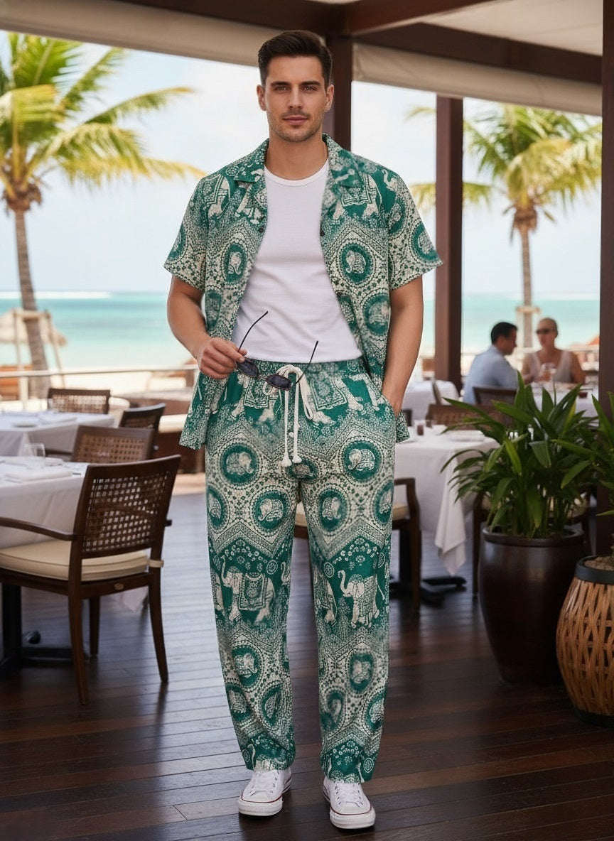 Long Trouser Set Elephant