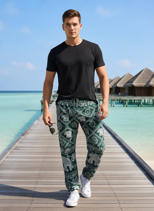 Elephant Pants Men Green
