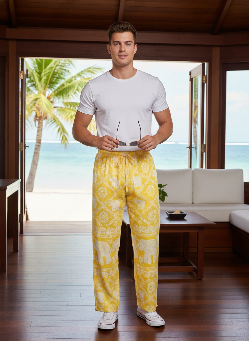 Elephant Pants Men Yellow