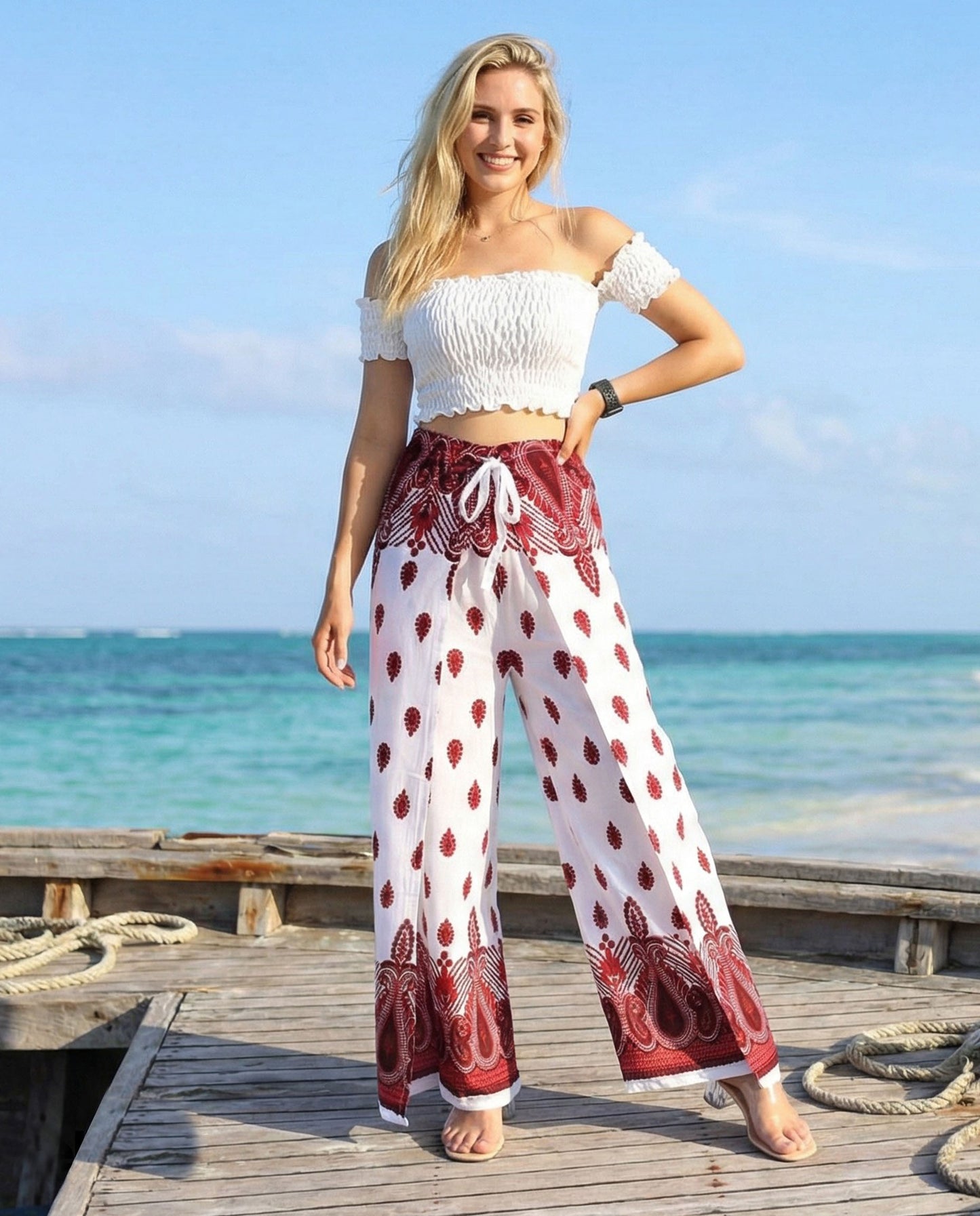 Palazzo Pants Berry