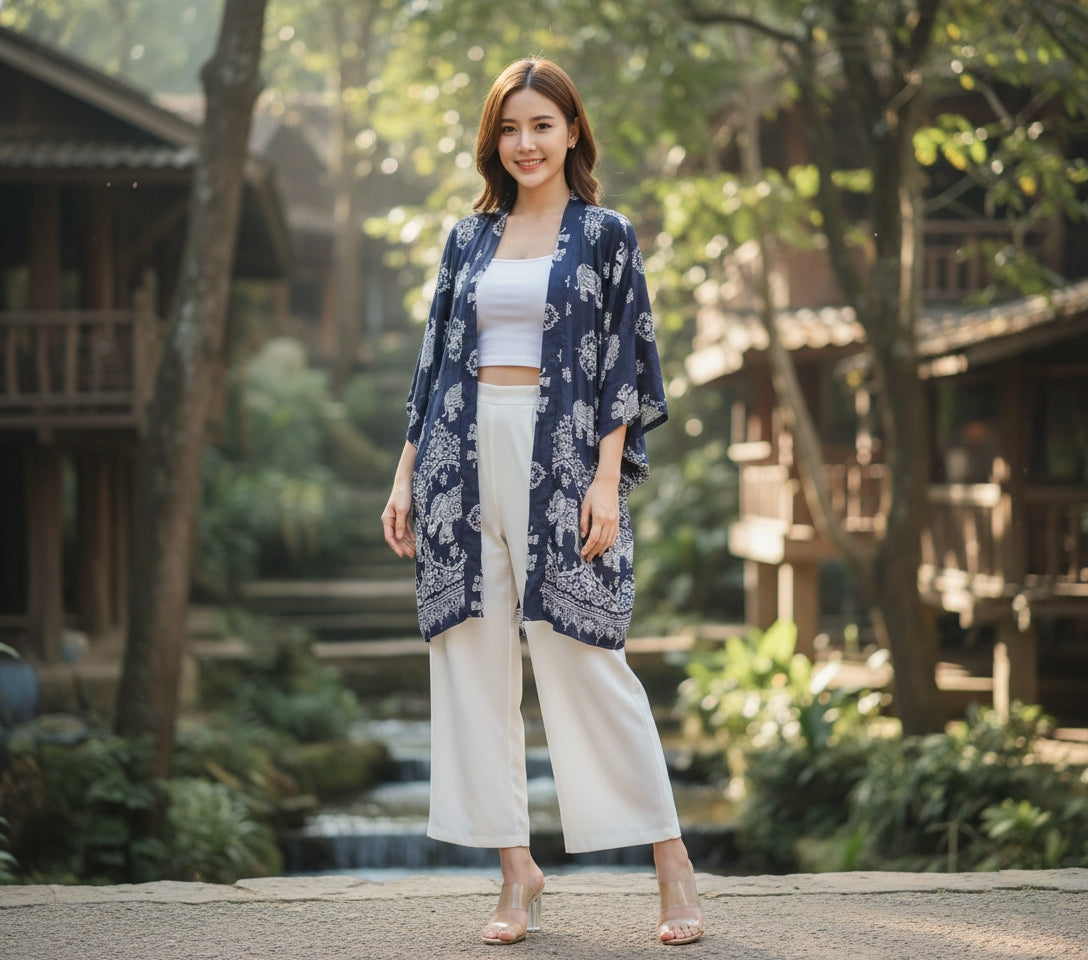 Kimono White Elephant