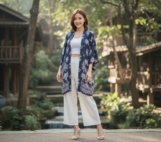 Kimono White Elephant