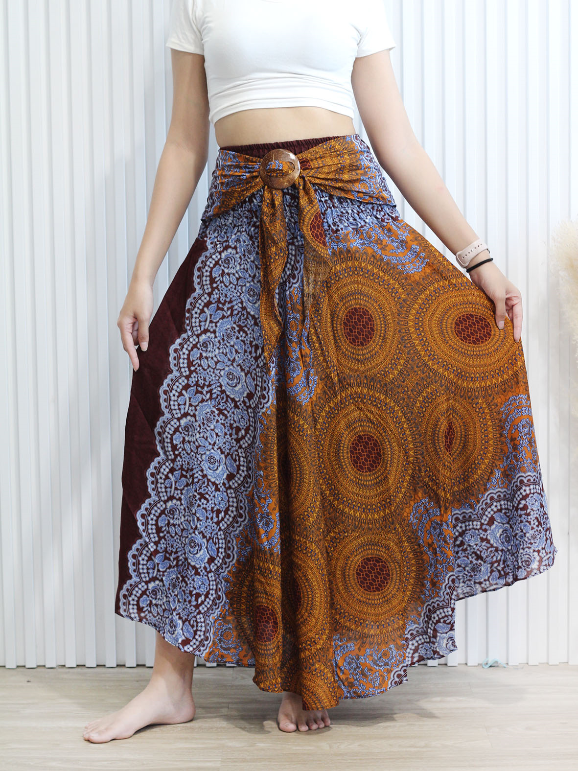 Convertible Maxi Skirt Mercury
