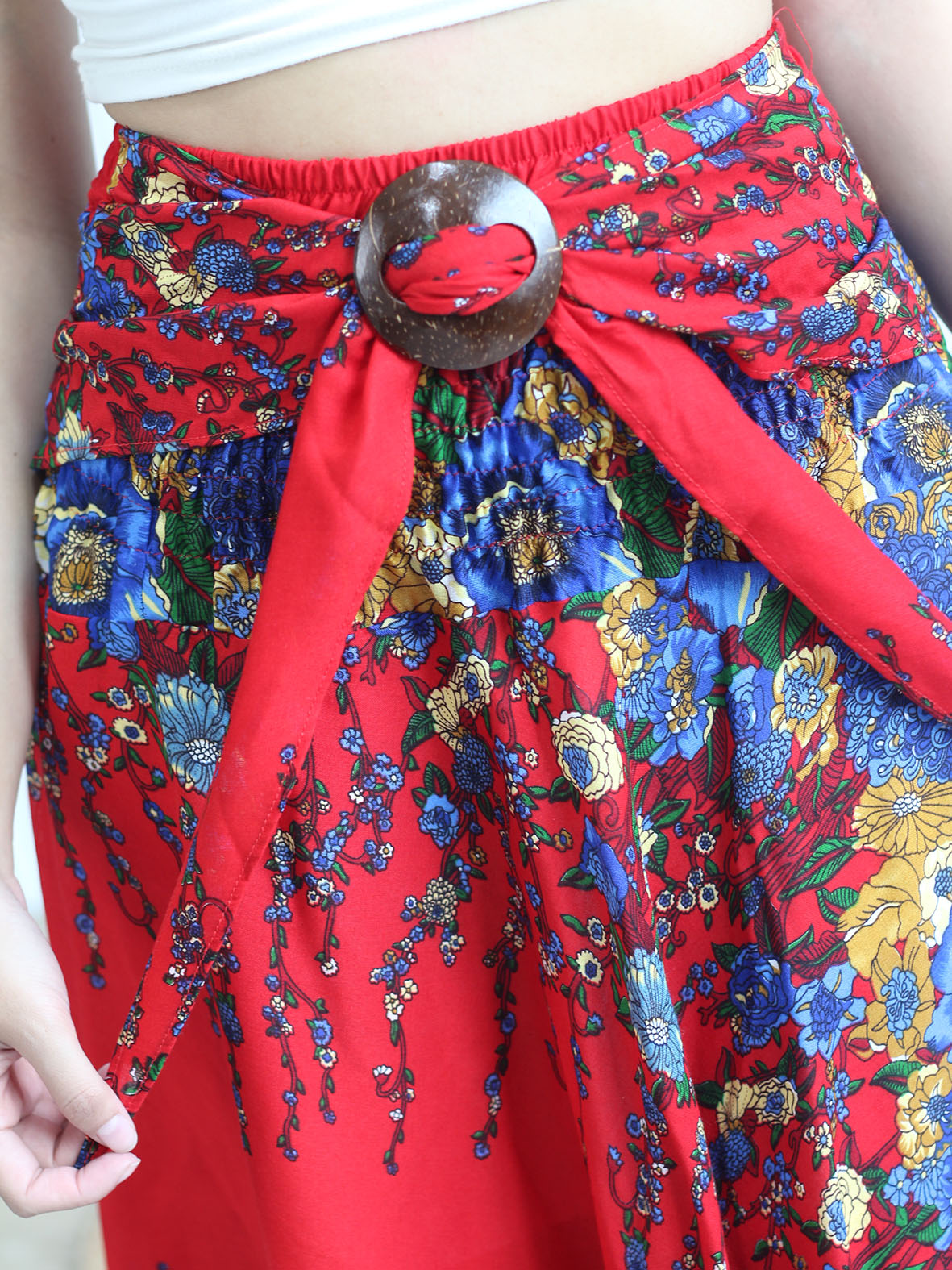 Convertible Maxi Skirt Floral