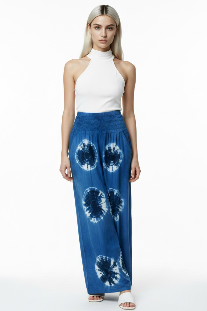 Indigo Boho Pants Splash