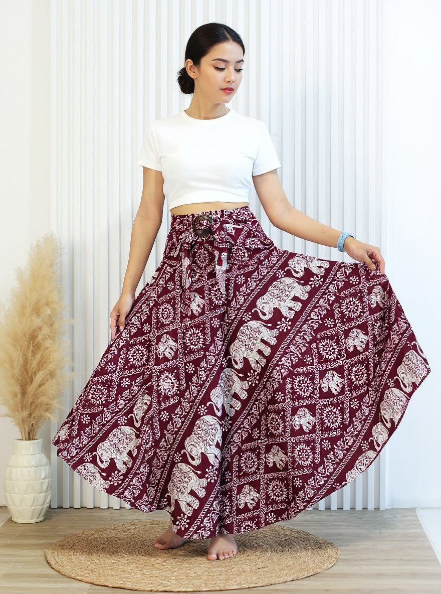 Convertible Maxi Skirt Jungle