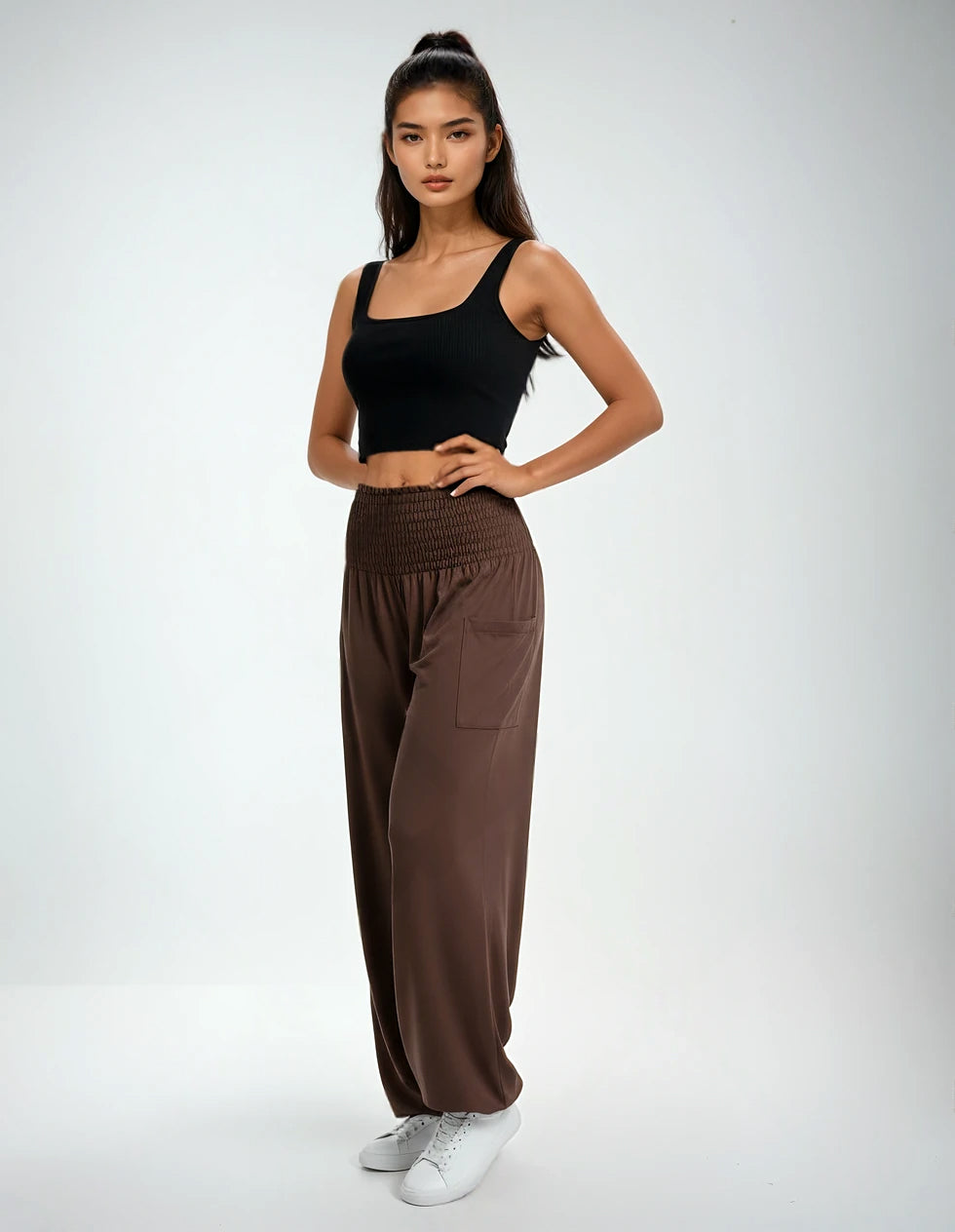 Harem Pants Chocolate