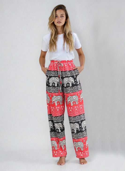 Elephant Pants Pink & Black
