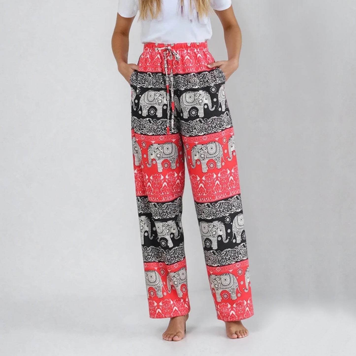 Elephant Pants Pink & Black