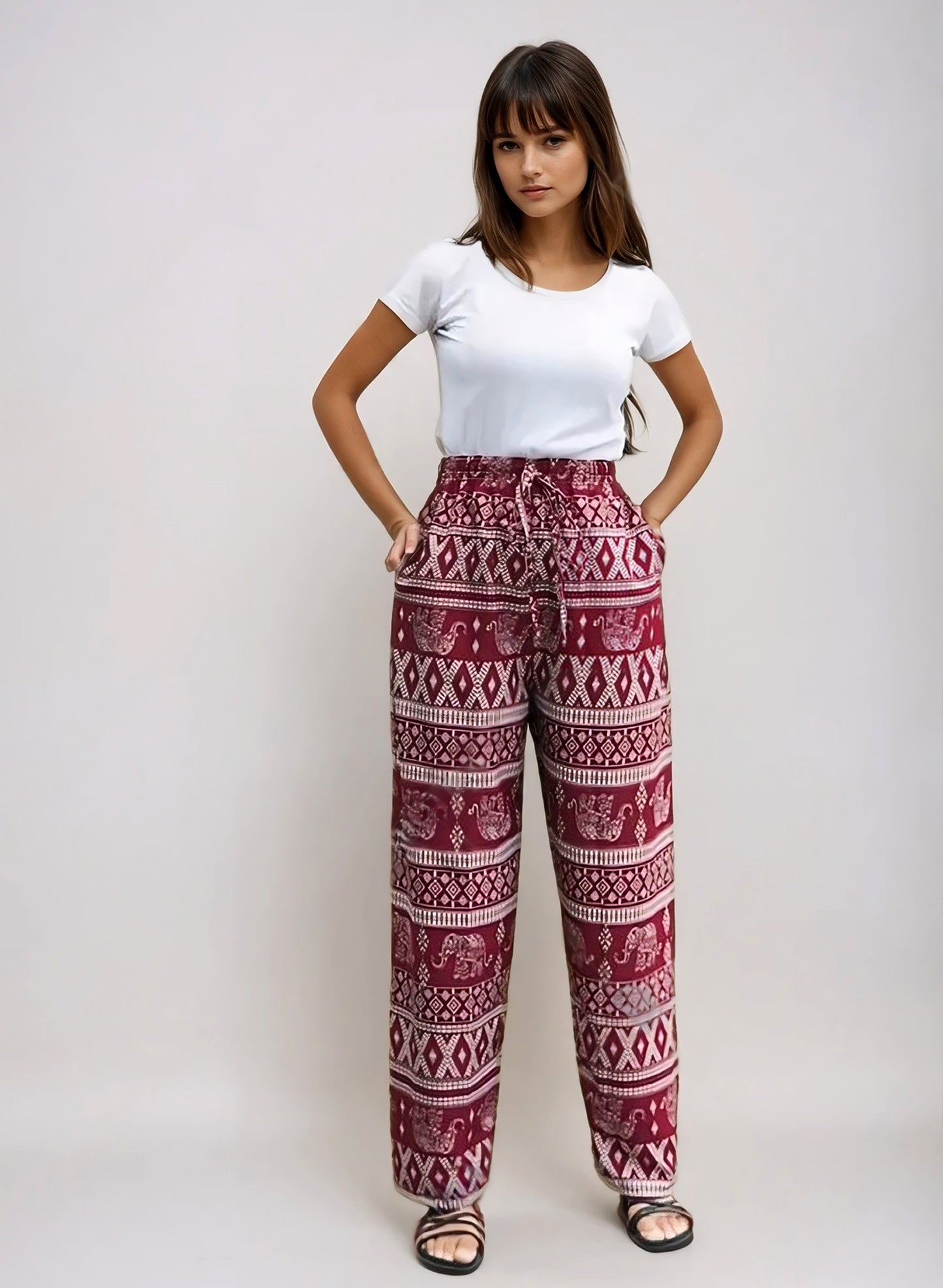 Elephant Pants Maroon