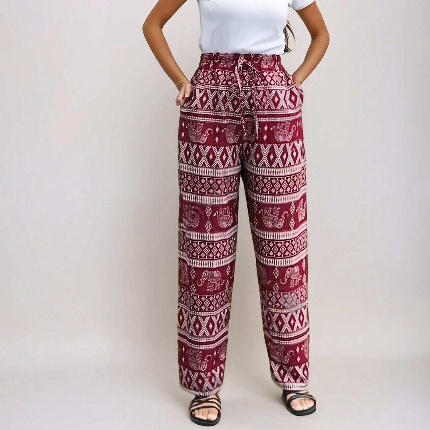 Elephant Pants Maroon