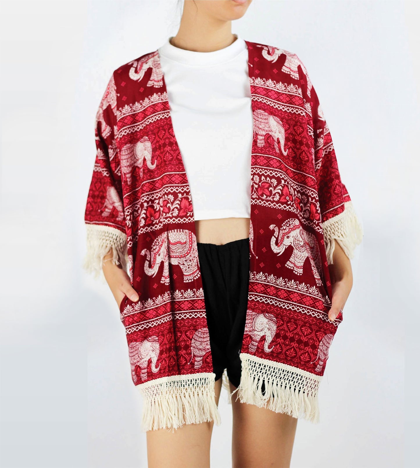 Tassle Jacket Red Chang