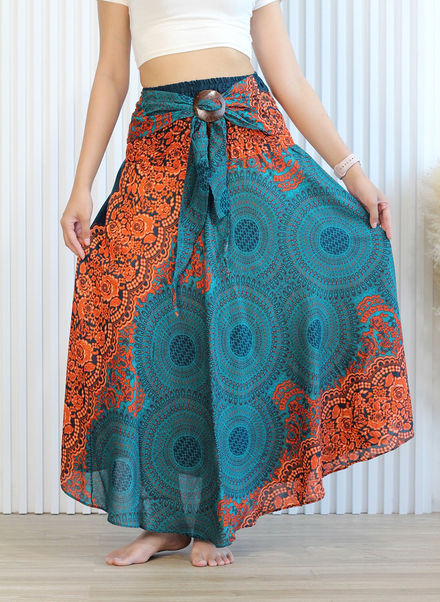 Convertible Maxi Skirt Mercury